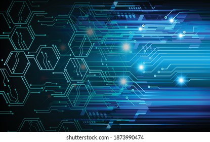 cyber circuit future technology concept background