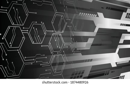 fondo de concepto de tecnología futura de circuito cibernético