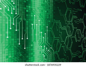 cyber circuit future technology concept background