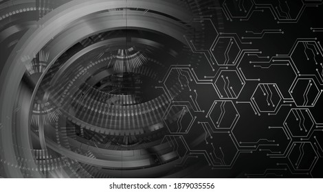 cyber circuit future technology concept background