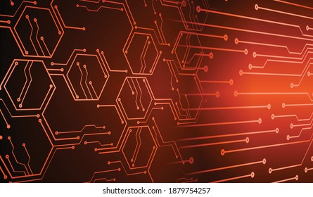 cyber circuit future technology concept background