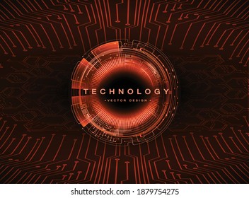 fondo de concepto de tecnología futura de circuito cibernético