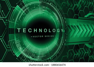 cyber circuit future technology concept background