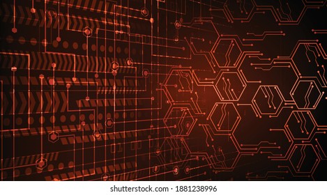 cyber circuit future technology concept background