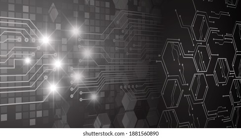 cyber circuit future technology concept background