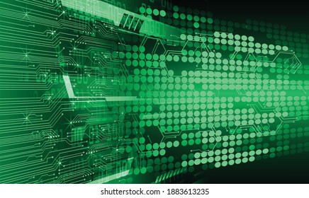 cyber circuit future technology concept background