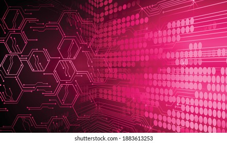 cyber circuit future technology concept background