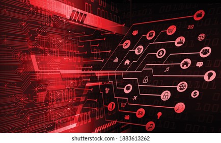 cyber circuit future technology concept background