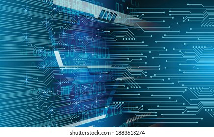 cyber circuit future technology concept background