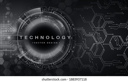 cyber circuit future technology concept background