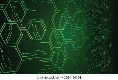 Cyberkreis-Technologie-Zukunftskonzept-Hintergrund