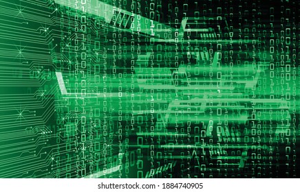 fondo de concepto de tecnología futura de circuito cibernético