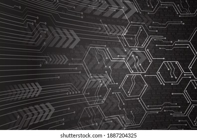 cyber circuit future technology concept background