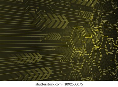 cyber circuit future technology concept background