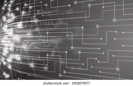 cyber circuit future technology concept background