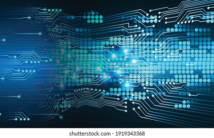 cyber circuit future technology concept background