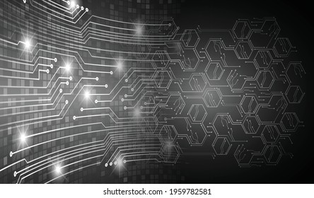 cyber circuit future technology concept background
