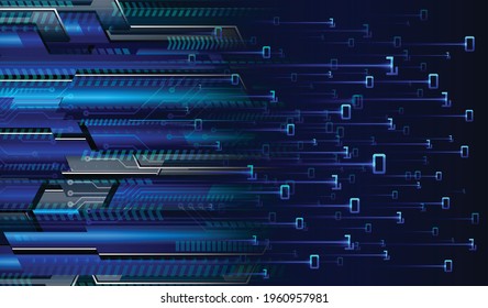 cyber circuit future technology concept background