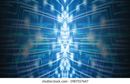 cyber circuit future technology concept background