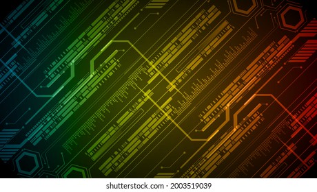 cyber circuit future technology concept background