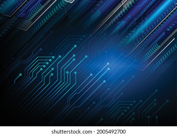 fondo de concepto de tecnología futura de circuito cibernético