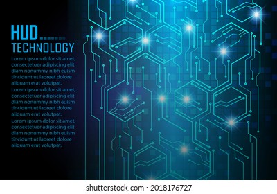 cyber circuit future technology concept background