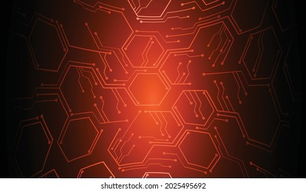 fondo de concepto de tecnología futura de circuito cibernético, texto