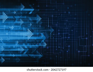 cyber circuit future technology concept background