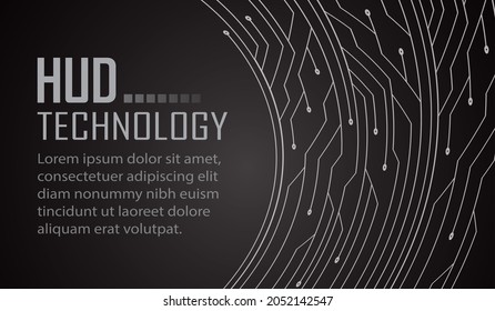 fondo de concepto de tecnología futura de circuito cibernético