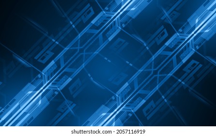 cyber circuit future technology concept background