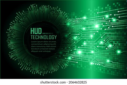 fondo de concepto de tecnología futura de circuito cibernético