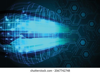 cyber circuit future technology concept background