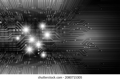 fondo de concepto de tecnología futura de circuito cibernético