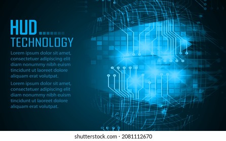 cyber circuit future technology concept background