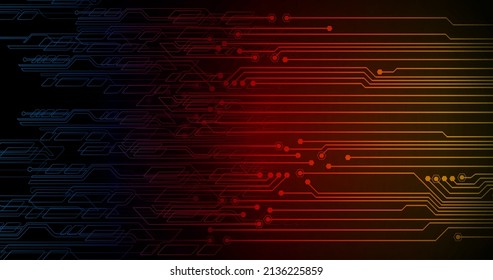 fondo de concepto de tecnología futura de circuito cibernético