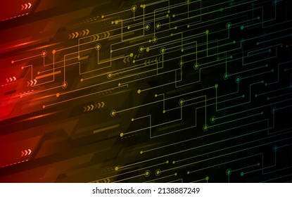 fondo de concepto de tecnología futura de circuito cibernético