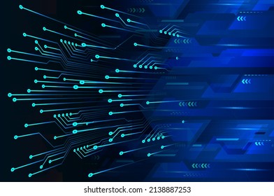 cyber circuit future technology concept background