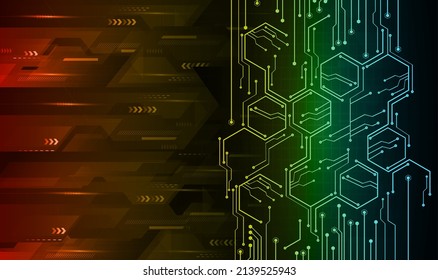 Cyberkreis-Technologie-Zukunftskonzept-Hintergrund