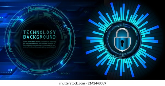 cyber circuit future technology concept background. text