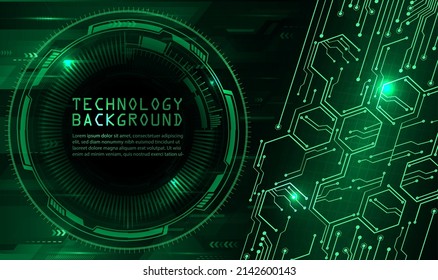 cyber circuit future technology concept background. text