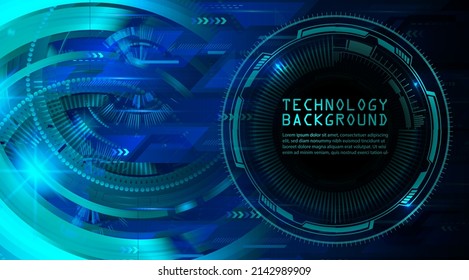 cyber circuit future technology concept background. text