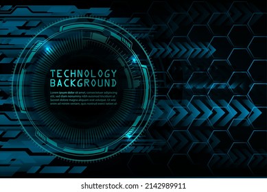 cyber circuit future technology concept background. text