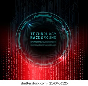 cyber circuit future technology concept background. text