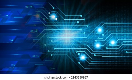 fondo de concepto de tecnología futura de circuito cibernético