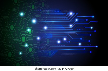cyber circuit future technology concept background
