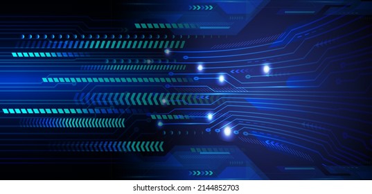 fondo de concepto de tecnología futura de circuito cibernético
