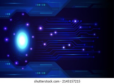 cyber circuit future technology concept background