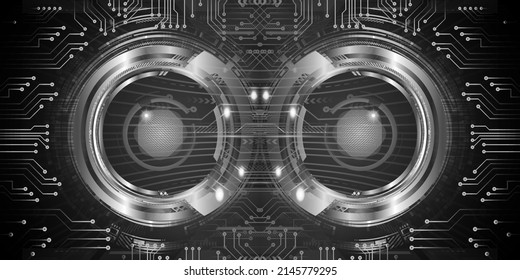 cyber circuit future technology concept background