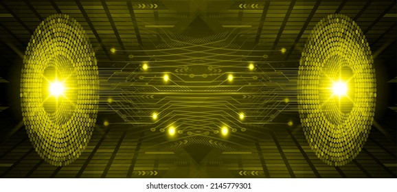 cyber circuit future technology concept background