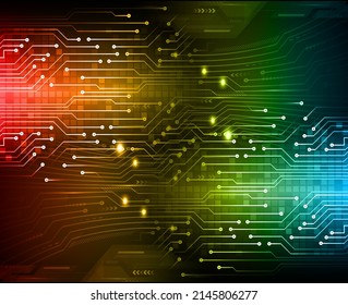 cyber circuit future technology concept background
